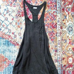 Designer Civilianaire Linen Tank Dress